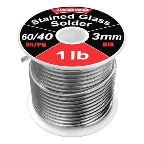 60/40 Solder for Stained Glass, 1/8"(3mm) Dia, 2 lb Spool