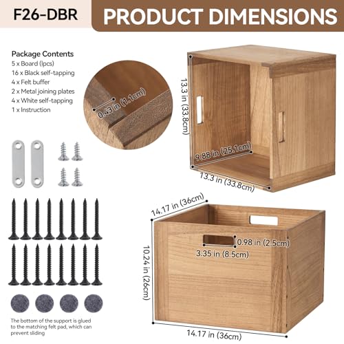 KIRIGEN Modular Open Storage Cube F26-DBR