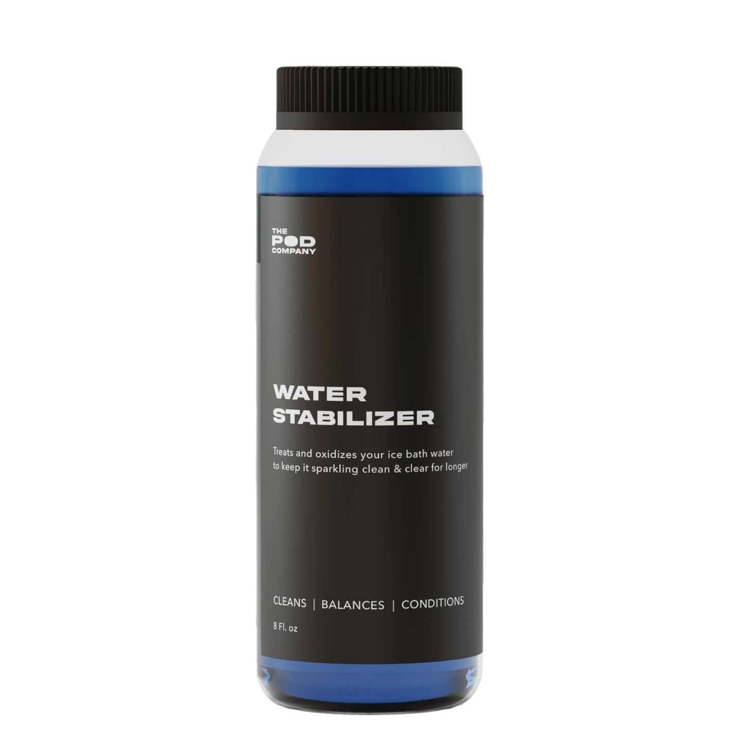 Water Stabilizer – Chlorine-Free Water Treatment for Ice Pod & Long Pod – Maintains Clean, Balanced Water for Weeks – 8 oz. Bottle (1-Month Supply) - The Pod Company