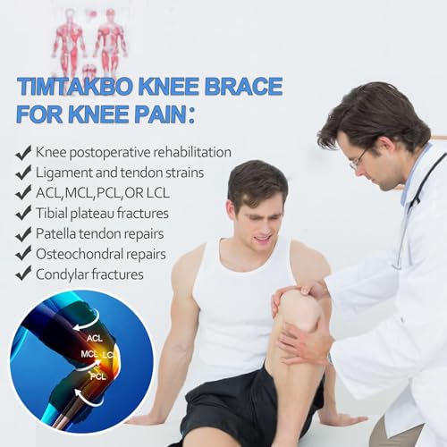 Plus Side Knee Brace for Women/Men, Hinged Knee Brace with Dual Metal Side Stabilizers, Knee Support for Knee Pain for Relieves ACL, MCL, Meniscus Tear, Arthritis, Tendon Pain, Injury Recovery
