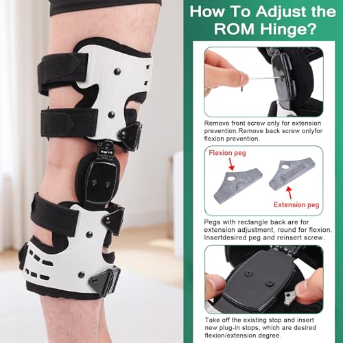 OA Unloader Knee Brace, Support for Arthritis Pain, Osteoarthritis and Bone on Bone Knee Joint Pain, OA Knee Brace Adjustable Metal Medial & Lateral Knee Support