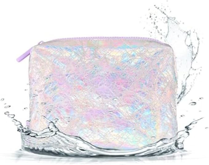 Case-Mate Essential Crinkle Makeup Bag - Waterproof Zipper Pouch - Daily Use Travel Pouch for Toiletries and Beach