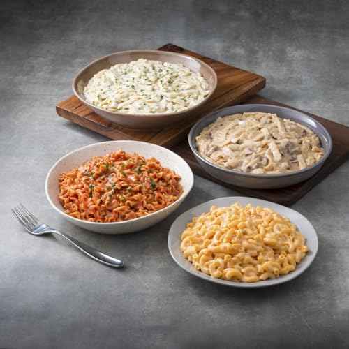 Four Person 72 Hour Emergency Food Supply, 119 Servings, 25 Year Shelf Life, Feeds 4 People - Survival Food Camping Essentials, Family Meals Prepared Dinner, Lunch, and Breakfast