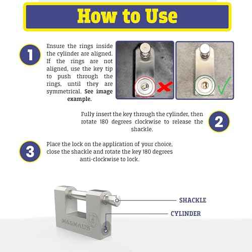 Magmaus¢ç RTL70 [Armoured] High Security Padlock ? Heavy Duty Container Lock with 0.70¡± Shackle Clearance & 0.39¡± Thick Bolt ? Weatherproof Outdoor Lock for Storage Unit, Shed, Gate, Garage - 3 Keys