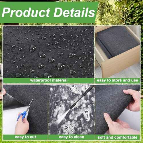 Outdoor Storage Shed Mat Waterproof 6.2x4.2ft,Thickened Garage Floor Mat Carport Oil Mat,Non Slip Shed Flooring Protector Mat for Patio,Garden,Furniture,Moto,Car