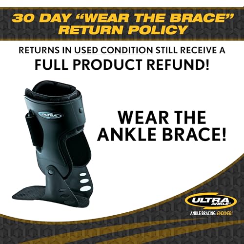 Ankle Brace Designed to Provide Maximum Support and Protection for Individuals Dealing with Chronic Ankle Instability, Arthritis, or Recovering from Moderate to Severe Ankle Injuries. - Large