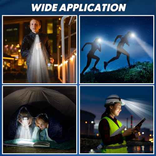 6 Pcs LED Running Lights for Runners Joggers Safety Jogging LED Light Clip Rechargeable Reflective Running Gear Magnetic USB Night Walking for Hiking Jogging Outdoor