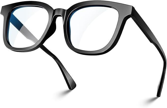 VISOONE Square Blue Light Blocking Glasses TR90 Anti Glare Computer Gaming for Women Men NOE