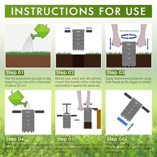 Portable Golf Hole Cutter with Detachable Grip, 4-inch and 6-inch USGA-Standard Carbon Steel Hole Digger ? Backyard, Garden, Outdoor Golf Putting Green Practice