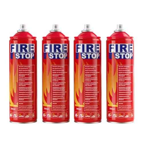 Fire Extinguisher 4-Pack with Mount Brackets£¬Portable for Home, Kitchen, Car, Boat£¬BBQ -Multi-Purpose Fire Protection