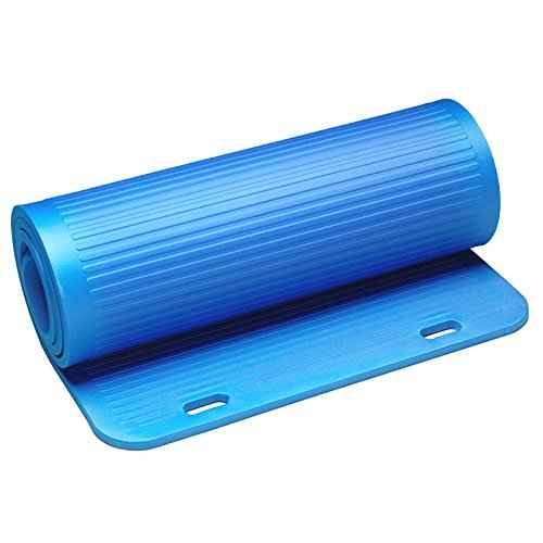 THERABAND Exercise Mat, High Density Professional Floor Mat, Extra Thick, Heavy Duty, Waterproof & Washable Mat for Yoga or Rehab, 75 Inch Long, 2 Foot Wide X .6 Inch Thick, Blue