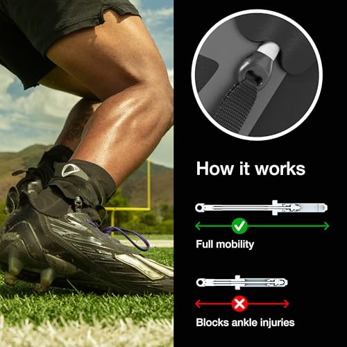 BETTERGUARDS 1.0 Ankle Brace | Adjustable Compression Support for Sprained Ankles & Injury Recovery | Tech-Enhanced Stabilizer for Running, Basketball, Soccer, All-Sports – Black, Left, XXL