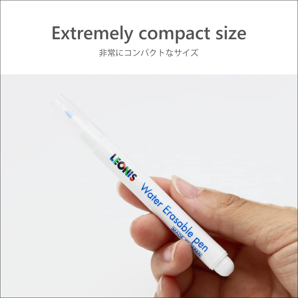 LEONIS 10 Water Erasable Fabric Marking Pen Blue & 5 Disappearing Ink Fabric Marking Pen [ 78007_78009 ]