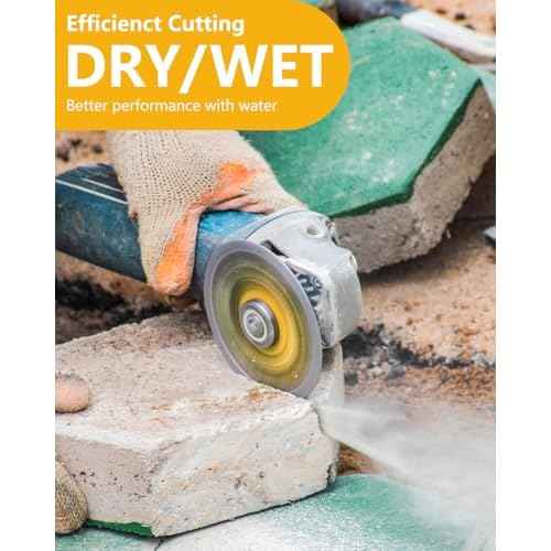 Diamond Saw Blades,Super Thin 4.5" Diamond Blade for Grinder, 2Pcs Tile Blade 4-1/2" for Chip-Free Cutting Porcelain Ceramic Granite Marble Tile.