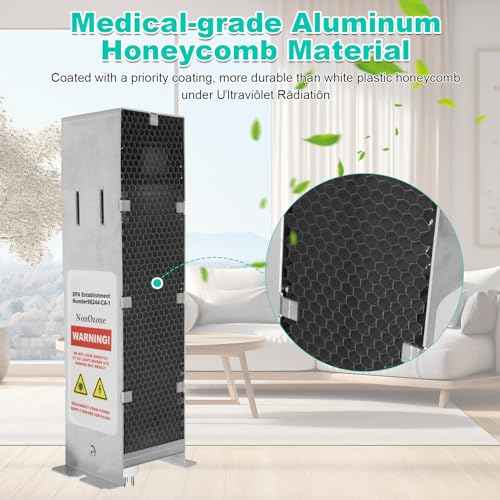 Air Scrubber Plus Advanced Photocatalytic Oxidation (PCO) 9 Inch Replacement Cell and ?¥í Bulb£¬Ozone Free, 100% Compatible with A1013A A1013C A1013P A1013Q A1013T A1013U... Rated Time 18,000h, 1 Pack