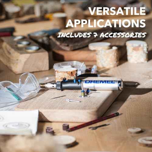 Dremel VersaTip Precision Butane Torch - Long Lasting Cordless Soldering Iron - Perfect for Pyrography, Paint Removal, & Heat Embossing (2000-7)