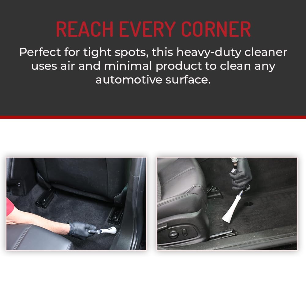 HI-TECH Vortex II Air Cleaning Gun – Pro Auto Detailing Tool for Deep Cleaning Interiors & Exteriors – Uses Air Compressor – Blasts Dust, Dirt & Grime Fast