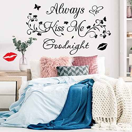 Aeways Kiss Me Goodnight Wall Stickers Decals Wall Decor Home Decorations