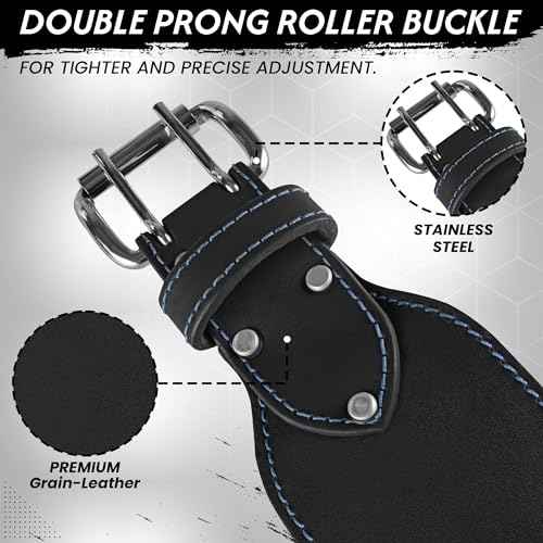 ABRIX Leather Tool Belt for Men ? Heavy Duty 28 Pocket Tool Belts with Padded Foam, Adjustable (Fits 30" to 50"), Maroon (Chocolate, Extra Large) (Black, Extra Large) (Black)