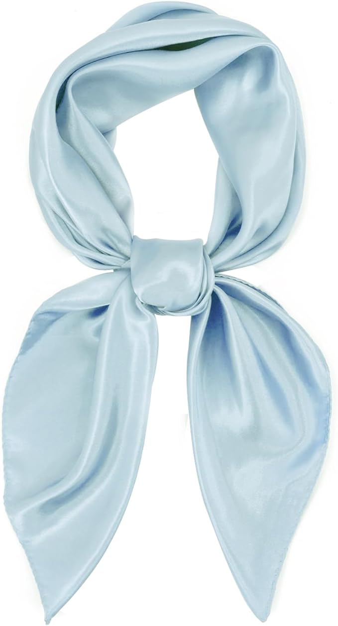 vimate 35" Square Silk Like Head Scarf - Women's Fashion Satin Scarf Bandana for Hair Wrapping at Night.