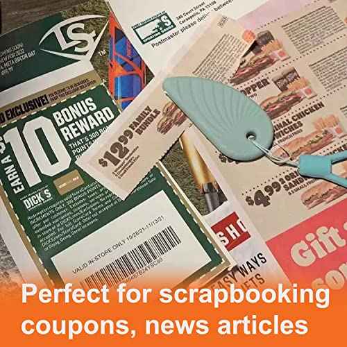 Ceramic Blade Safety Cutter, Mini Box Cutter Fits Keychain, Package Opener & Coupon Cutter Built-in magnetic (6 Pack)