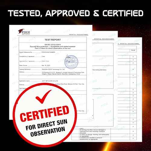 Solar Eclipse Glasses AAS Approved 2025 - [25 Pack] Trusted for Direct Solar Eclipse Viewing - ISO 12312-2 & CE Certified