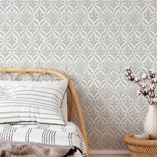 118.1" x 17.3" Peel and Stick Wallpaper Vintage Boho Contact Paper Beige Wallpaper for Bedroom Cabinets Walls
