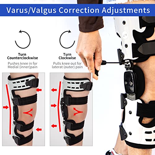 OA Unloader Knee Brace, OA Knee Brace Medial Unloader Knee Support for Osteoarthritis, Arthritis Pain, Avascular Necrosis, Bone on Bone Knee Joint Pain and Degeneration