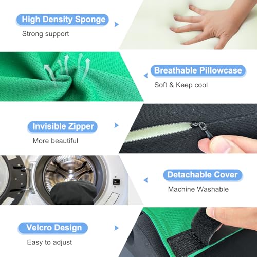 Foot Elevation Pillow Post Surgery, Heel Protectors for Pressure Sores, Ankle Leg Support Pillow to Elevate Feet, Foam Elevated Foot Pillow for Swelling, Medical Heel Protector Bed Sores Cushion