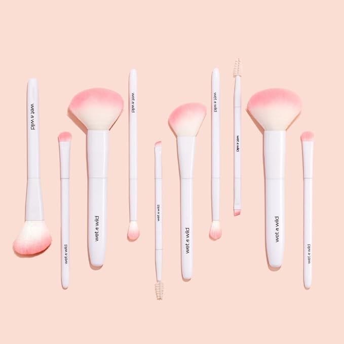 wet n wild Eyeshadow Brush, Precision Blending Application, Soft Synthetic Fibers, Ergonomic Handle for Comfortable Control (Pack of 2)