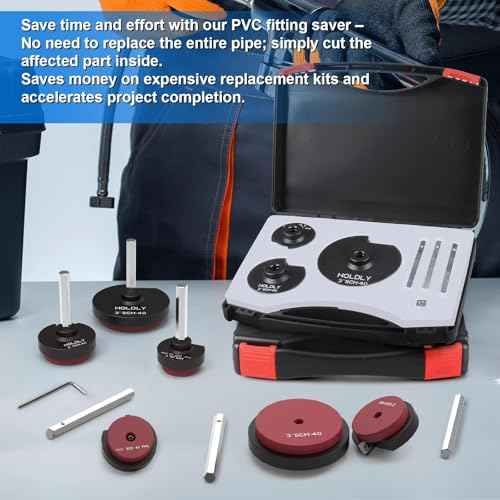3Pcs PVC Pipe Reamer Kit Compatible with 1-1/2inch,2inch, 3inch PVC Pipe. PVC Fitting Saver for Water Lines, Drain Lines, and Vent Lines - Plumbing Tool for Pipe Cutting - Clean Ream Extreme