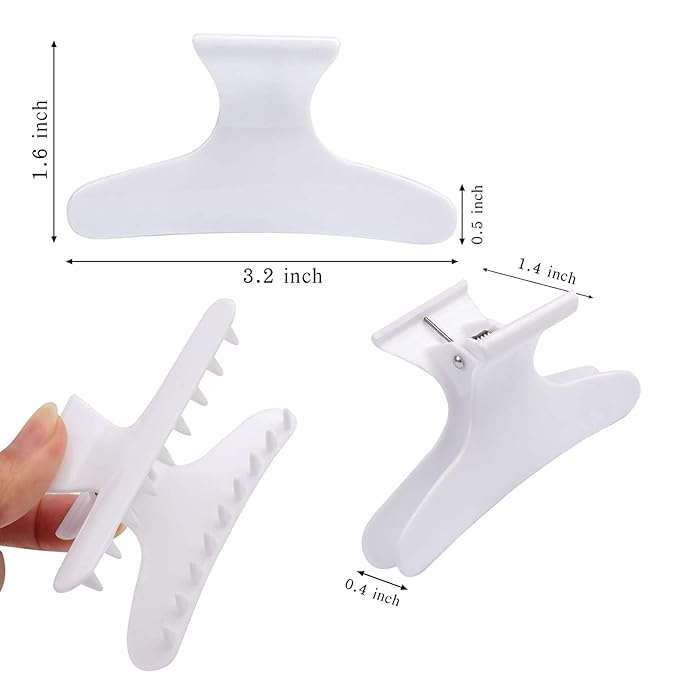Ondder Hair Clips for Styling and Coloring - Butterfly Clamps, Claw Clips, Hair Accessories for Professionals and Women