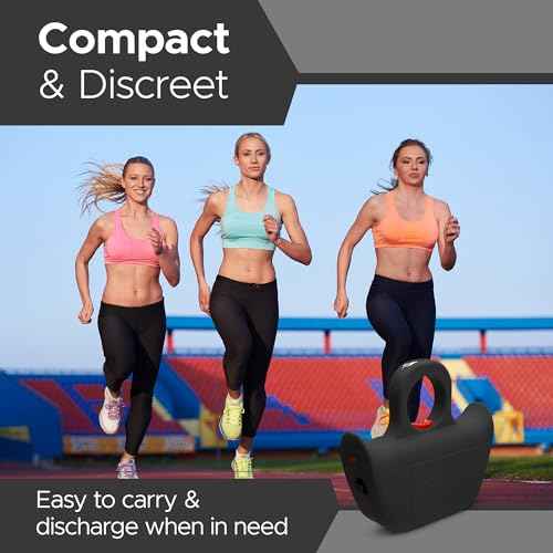 Jogger Stun Gun V2 - Self Defense Stun Gun for Joggers, Lightweight Design, Comfortable Grip, Portable, Easy to Use, Compact for Personal Safety Womens self Defense (Purple)