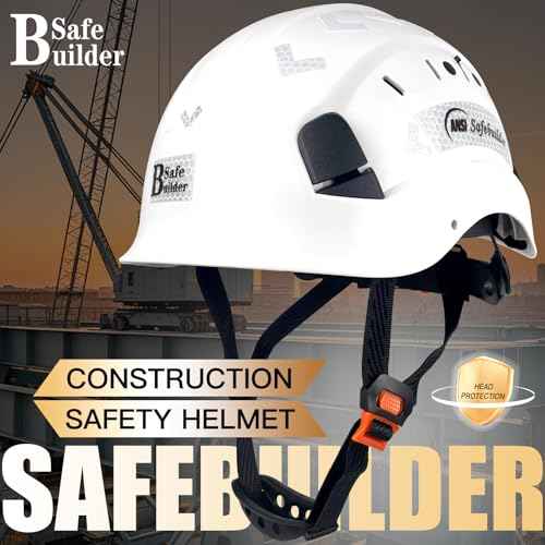 Construction Safety Helmet ABS Hard Hat Adjustable Ventilation System Hardhats Industrial Work Head Protection for Men Certified ANSI/ISEA Z89.1
