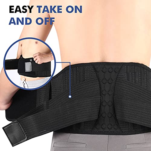 Lumbar Support Belt Lower Back Brace for Lifting, Herniated Disc, Sciatica, Pain Relief,Breathable Lumbar Brace for Men & Women