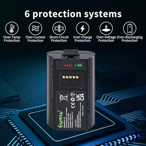 A12 Replacement Arlo Essential Wire-Free Video Doorbell VMA2400 Battery Compatible with Arlo Doorbell AVD2001 AVD2001B Rechargeable Back-Up Battery 7000 mAh