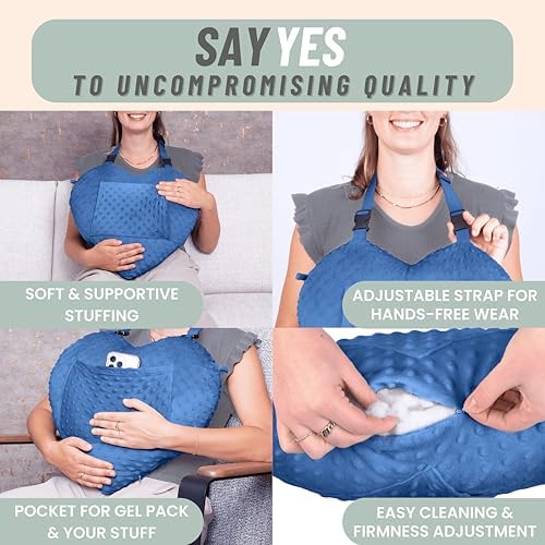 MOYOAMA Open Heart Surgery Pillow for Heart Surgery Recovery Gifts - After Bypass Surgery Must Haves, Gifts for Chest Surgery Recovery, Seatbelt Pillows for Post-Surgery, Shock Absorbing Chest Pillow