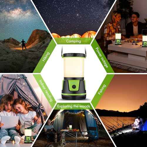 Rechargeable Camping Lantern 3000 Lumens ? LED Flashlight with 5 Modes, IP54 Waterproof, 7500mAh Battery, Portable Bright Light for Power Outages, Emergencies, Hurricanes & Hiking