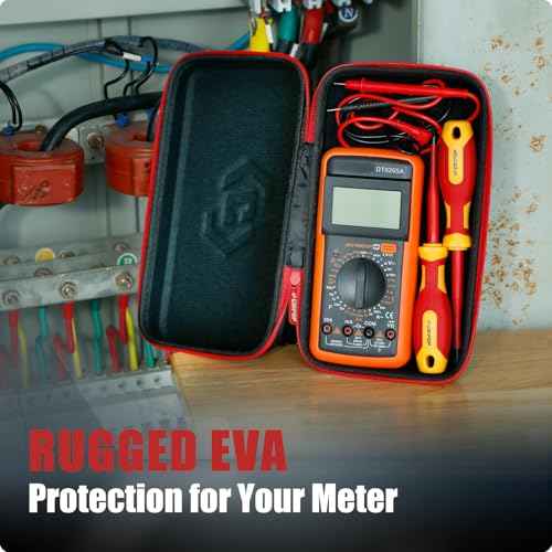 2 PCS Protective Hard Tool Case Set, Portable Carrying Storage Cases for Multimeters, Meters, Tools & Accessories