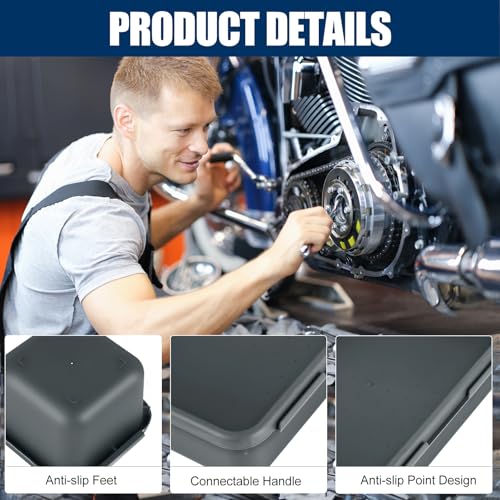 ¡¼LARGE SIZE¡½¡¼68PCS¡½Tool Box Organizer Tray Divider, ¡¼5 Size¡½Toolbox Desk Drawer Organizer, Organization and Storage Toolbox for Garage Accessories (68pcs-Grey) (68PCS 5Sizes)
