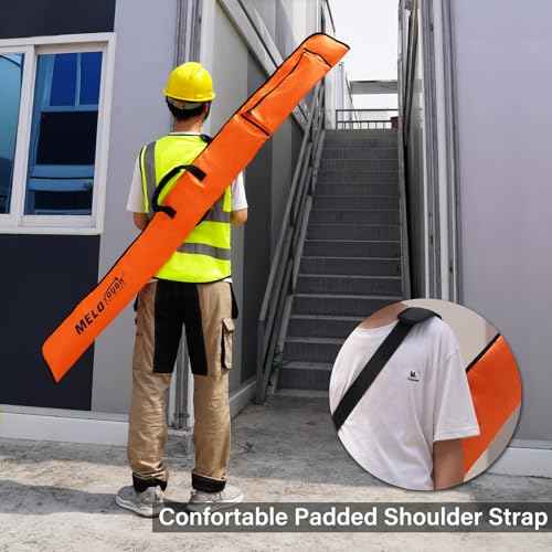 MELOTOUGH Level Case Padded Level Storage Bag with Handle,Shoulder Strap (72 inch,Orange)