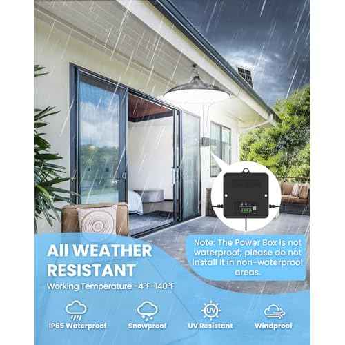 Solar Shed Light Indoor Outdoor, 2Pack Solar Pendant Light 2000LM Daytime Available with Battery Display, Waterproof Solar Powered Lights Indoor for Barn, Gazebo, Chicken Coops, Shop