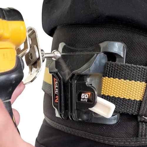 Elite ? Quick Attach with Auto-Locking ? Fits Popular Brands ? Drill, Tape Measure, Nailer Holder ? Practical Tool Accessory ? Gift for Christmas, Birthday, DIYers