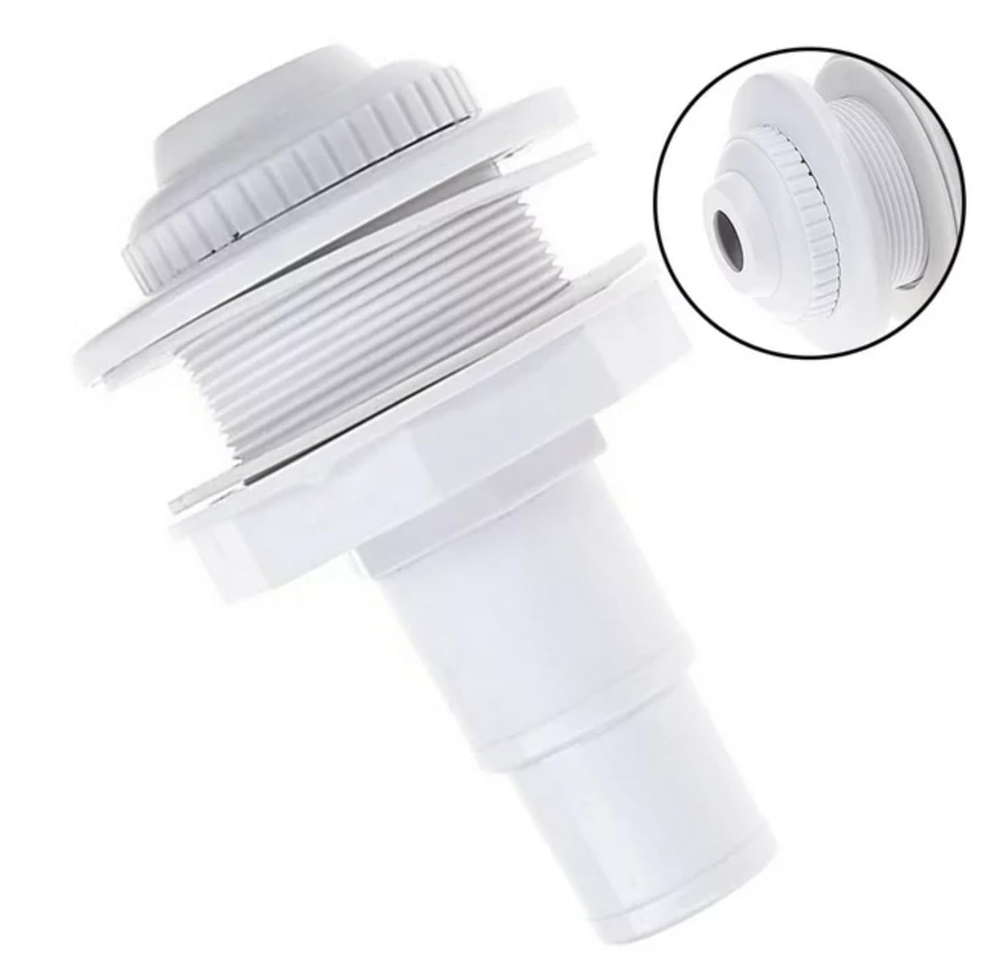 ATIE SP1023 Above Ground Pool Complete Return Outlet Jet Fitting with Gaskets and Adapter for Hayward SP1023 1-1/2-Inch FIP Inlet Return Fitting with Locknut and Gasket (2 Pack)