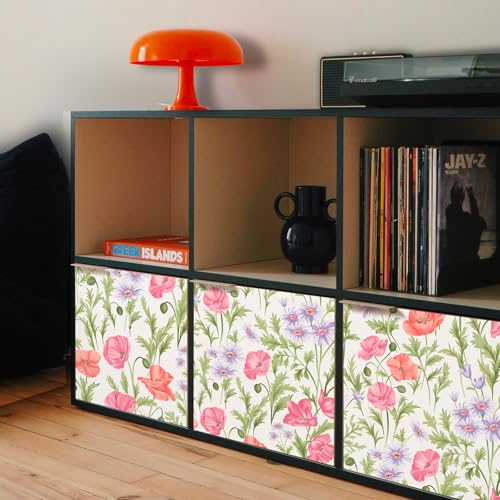 Peel and Stick Wallpaper for Home Decoration Kitchen Luxuriant Blossoms Wallpaper Removable Vinyl Self Adhesive Shelf Paper & Drawer Liner Roll House, Workshop & Office 17.3" x 118" SM-077-3