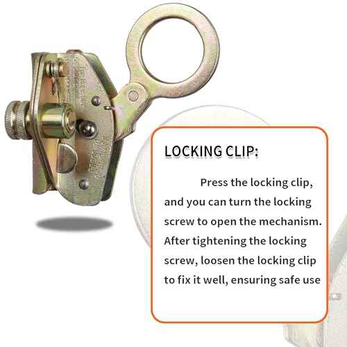 Rope Grab Fall Protection-Auto Locking Rope Grabs Fall Arrester,Used with 5/8¡± Lifeline Rope for Construction,Climbing, Fall-Protection Comply,Aerial Work