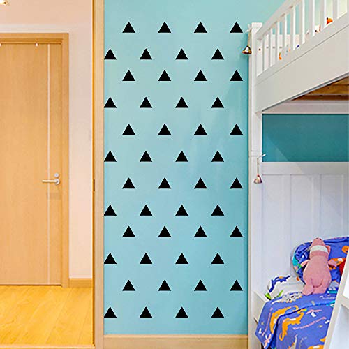 245 Triangle Shape Wall Decal Vinyl Stickers, Removable Lovely Triangle Picture Art DIY Sticker Mural for Bedroom Playroom Living Room Home Window Door Decoration