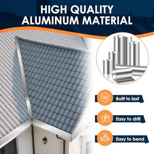 Aluminum Flashing Roll Roof Flashing ? 12 Inch x 50 Ft | 0.3mm Thick Metal Roof Flashing for Windows, Doors, Siding, and Roofing Seals, Aluminum Roof Panels Preventing Roofing Stains and Moss