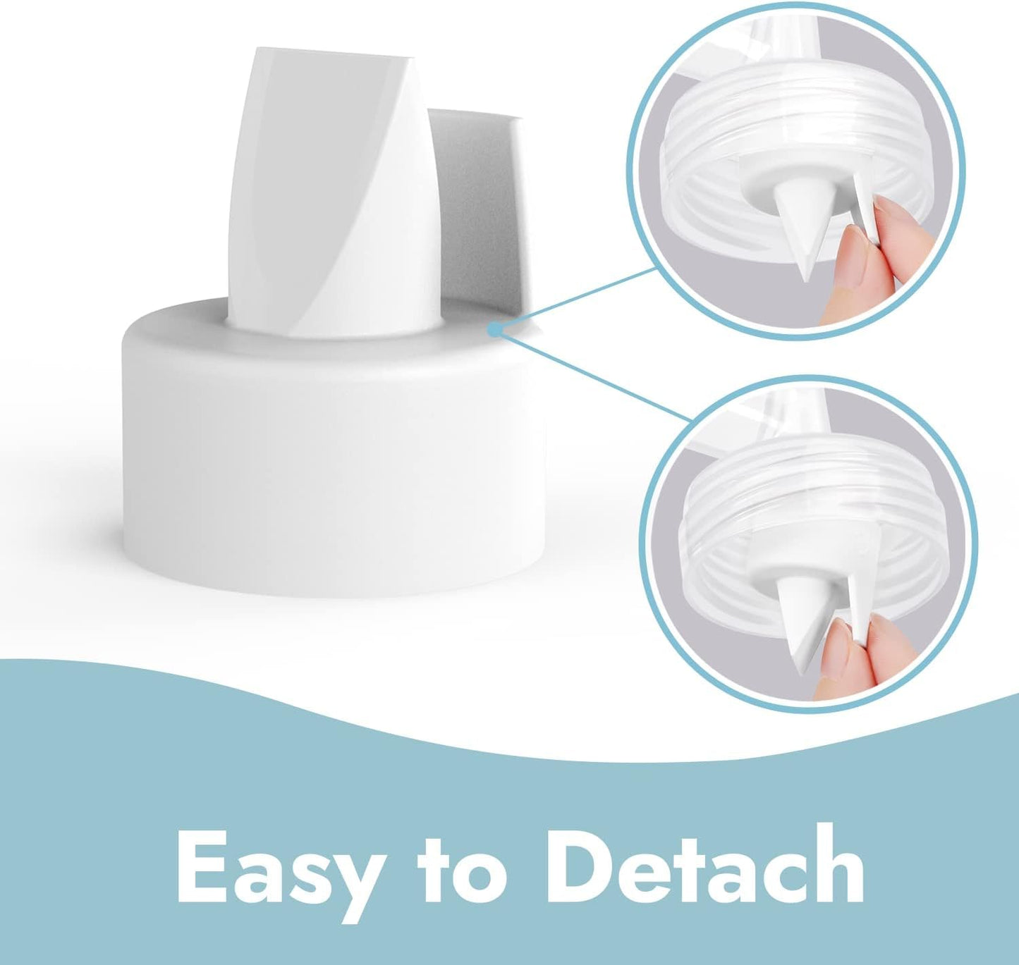 Papablic Duckbill Valves for Spectra S1 S2 9 Plus, Replaceable Valves for Spectra Duckbill Valves Compatible with Pump Parts, BPA/DEHP Free (White | 8* Valves + 4* Membranes)