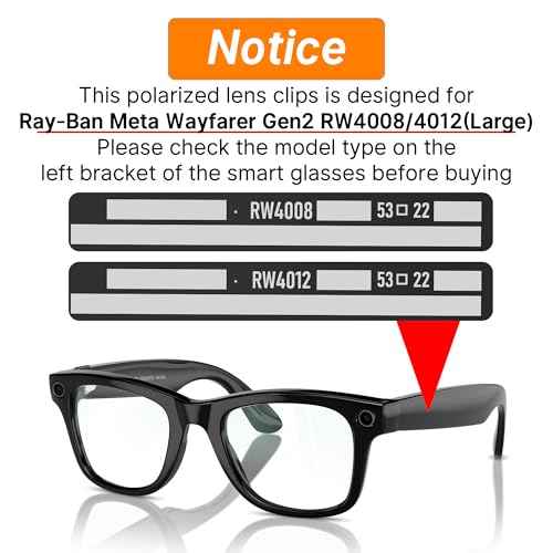 2Pcs Polarized Clip for Ray-Ban Meta Wayfarer RW4008 & Gen 2 RW4012 Large (53-22), Discoloration Clip-on Compatible with Meta Wayfarer Gen 2 Protect Your Eyes, Cool and Fashion (Yellow+Green)